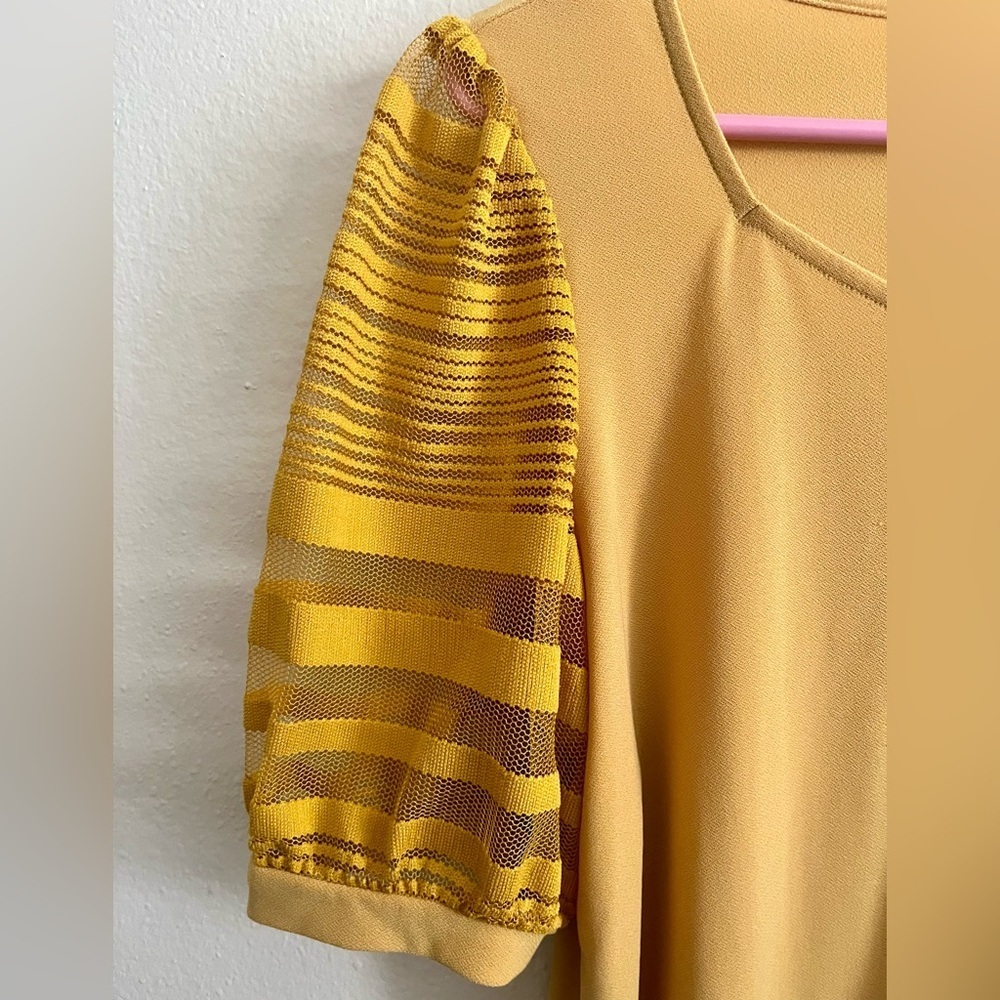 Mustard Yellow Women's Top - Picture 2 of 7